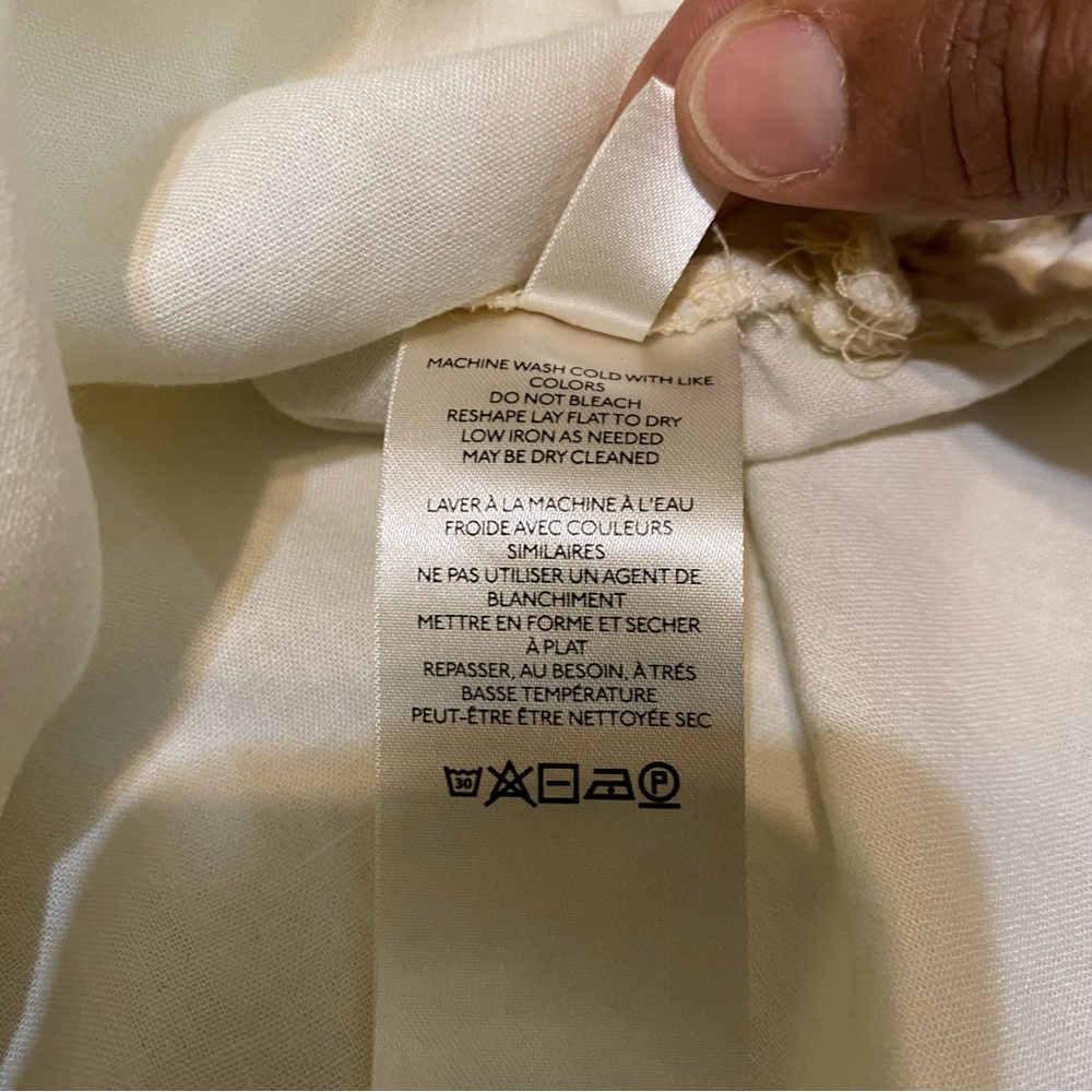 We The Free Cream Ruffled Bib Collar Blouse - Picture 9 of 16